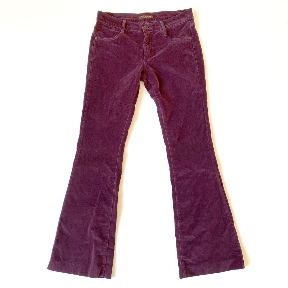 James Jeans Juliette Plum Velveteen Flare Jeans 28